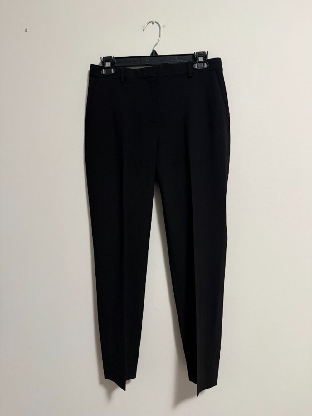 Theory Treeca 4 Sevona Wool Trousers Black Womens 0 - Picture 2 of 7
